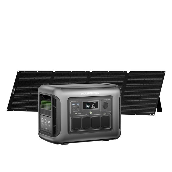 ALLPOWERS R1500 LITE + 200W Solar Panel | 1600W Solar Generator Kit