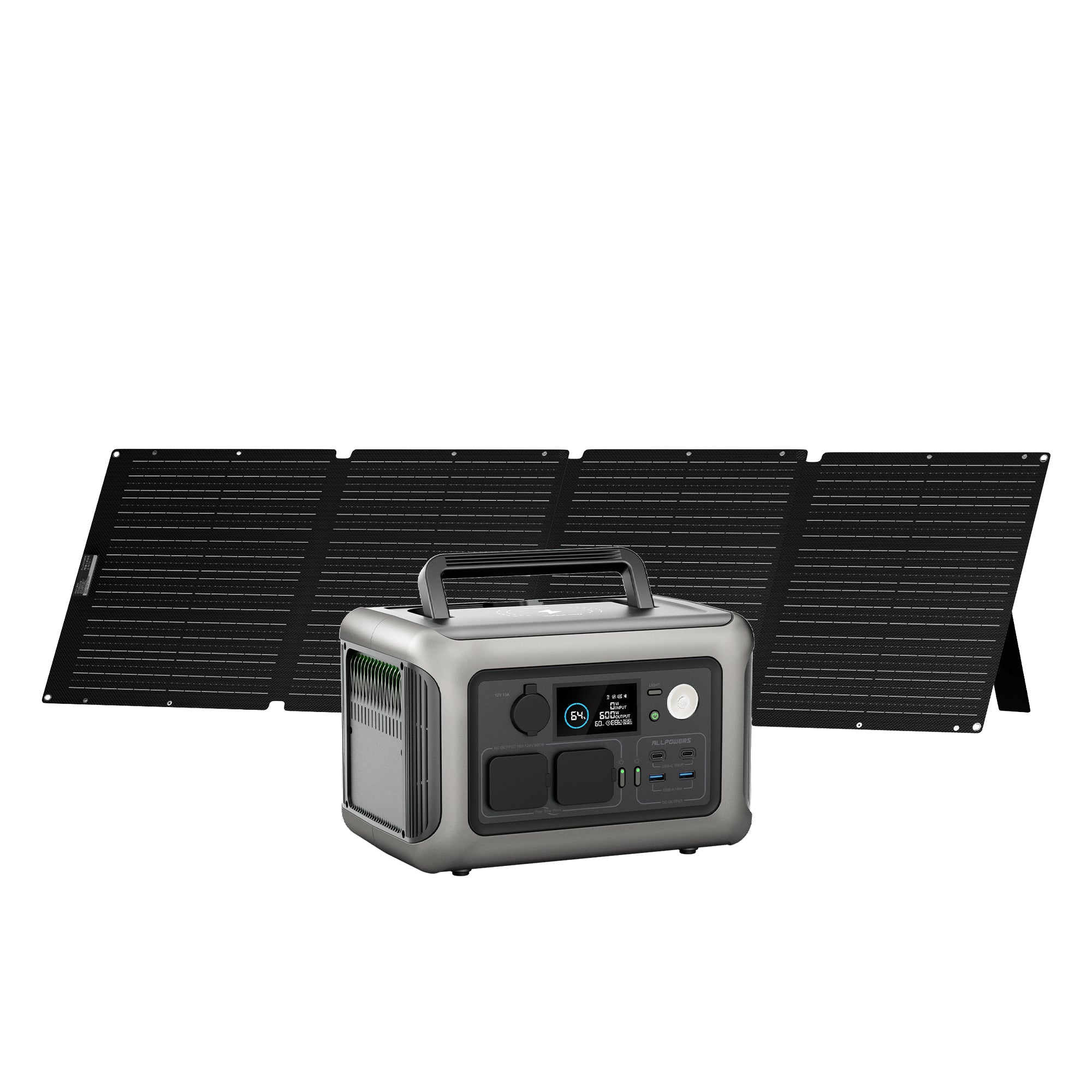 ALLPOWERS R600 + 200W Solar Panel | 600W Solar Generator Kit