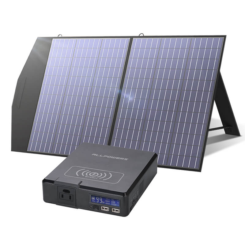 ALLPOWERS S200 Portable Power Bank 200W 154Wh (S200 + SP027 100W Solar Panel)