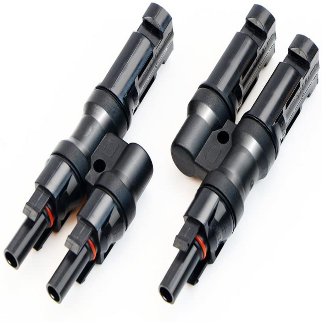 ALLPOWERS Solar connector Branch Y type Connectors in Pair MMF+FFM for Parallel Connection Between Solar Panels