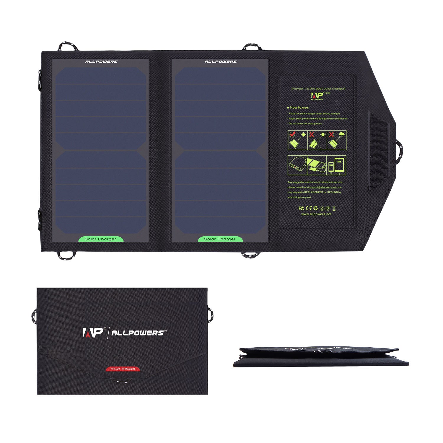 ALLPOWERS 5V 10W Solar Charger