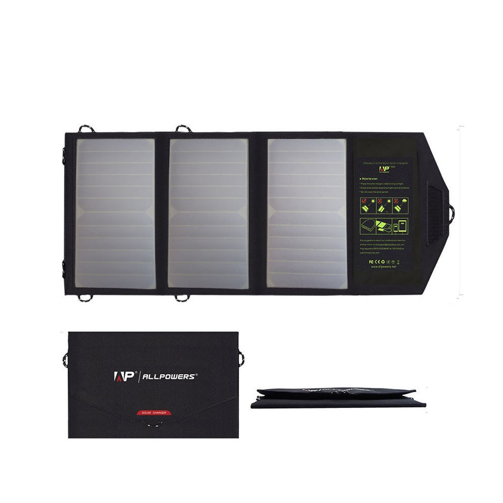 Chargeur de panneau solaire portable ALLPOWERS 5V21W (pas de batterie intégrée)