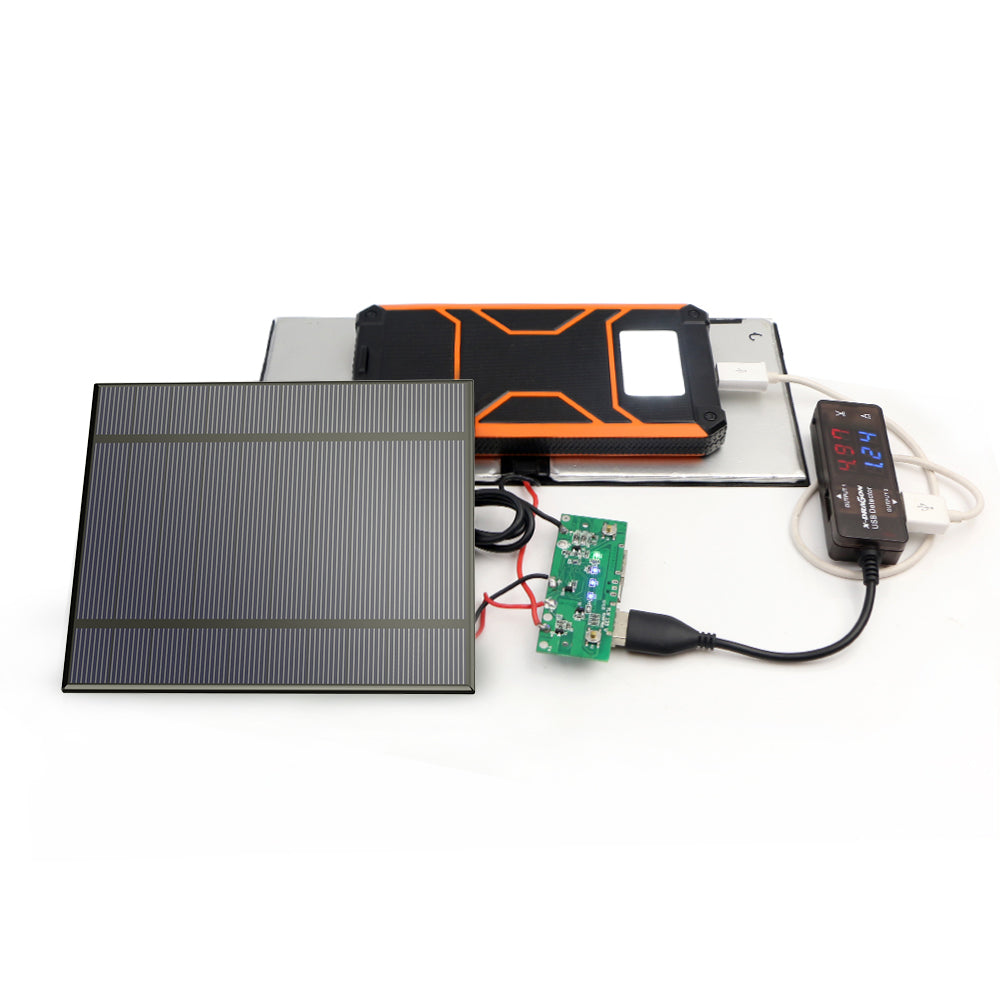 ALLPOWERS 2 pièces 2.5W 5V/500mAh Mini kit de chargeur de panneau solaire bricolage (cellule solaire uniquement)