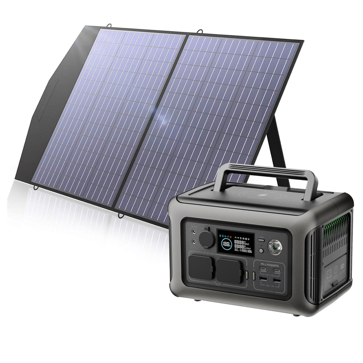 Tragbare powerstation outdoor camping lifepo4 battery charge solar  generator energy system 2400w portable power station 230v