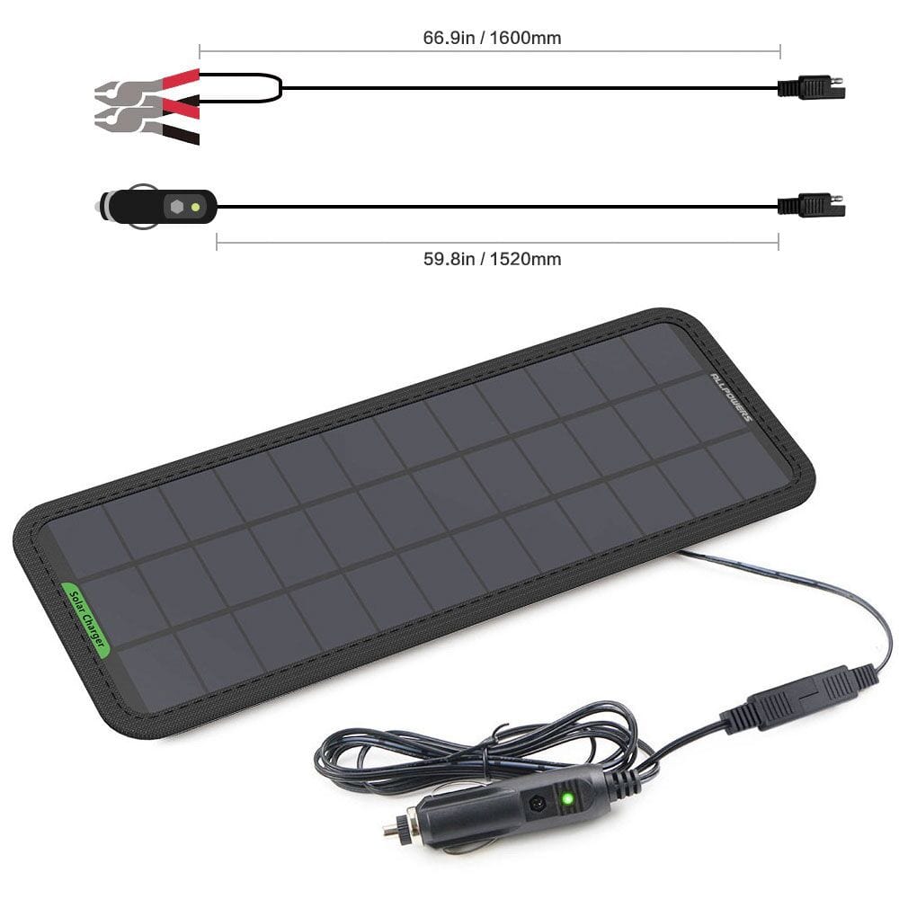 ALLPOWERS 7.5W Solar Car Battery Charger